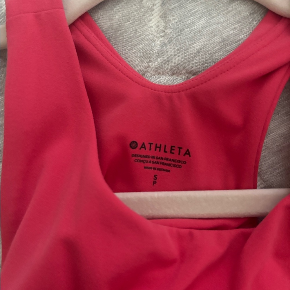 Athleta Pink Racerback Tank Top - Picture 2 of 2
